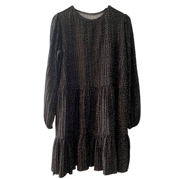 ❤️ Zara Long Sleeved Polkadot Tiered Dress - Picture 4 of 10